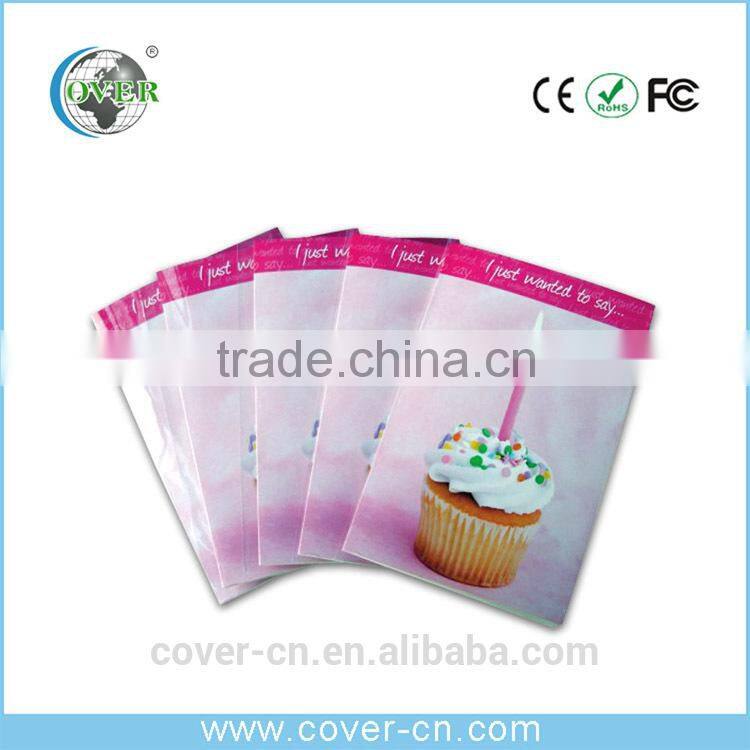 Custom 2015 Newest christmas music greeting card New Year sound voice recording card