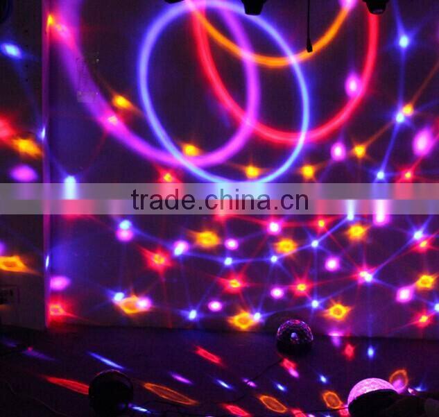 LED 6PCS*3W RGB crystal ball light KTV effect light