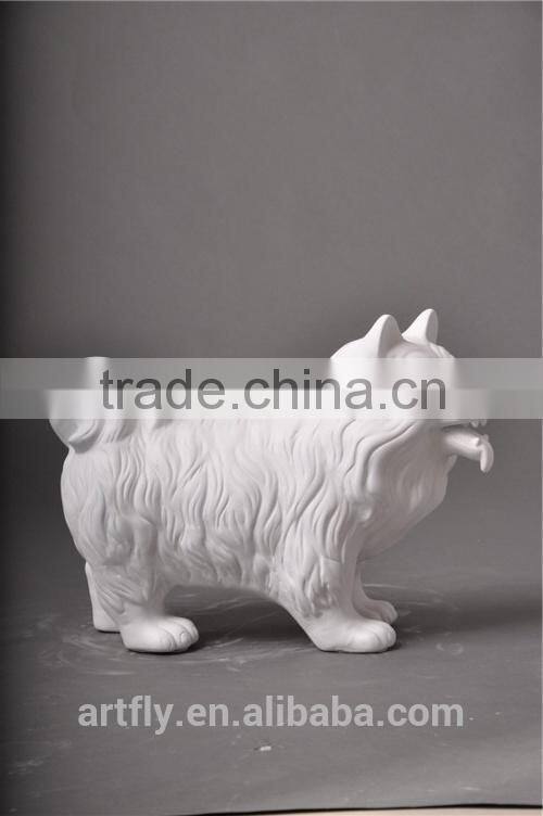 fiberglass dog statue display, dog mannequin
