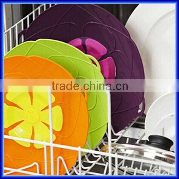 Silicone Spill Stopper Lid for over boil protectors 10" , foodgrade FDA approved round cooking pot spill stopper lid/cover