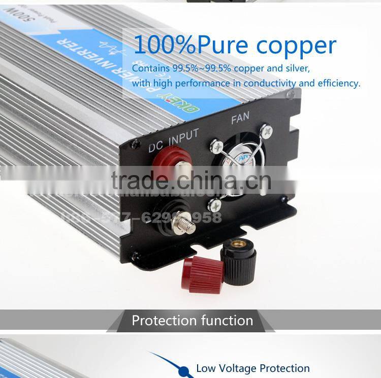 OPIP-500-1-12 CE 12V to 110V 120V pure sine wave 12v 110v 500w china power inverter