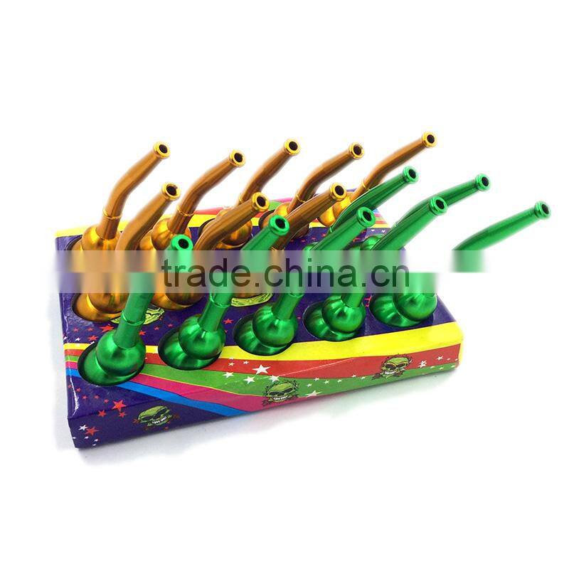 2015 New mental smoking pipe gourd pipe bending type