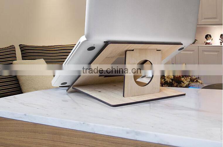 High Density Wood Board Stand for Apple Macbook Laptops