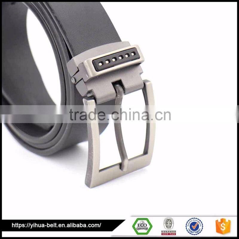 Man's classical dark famous design man leather belt