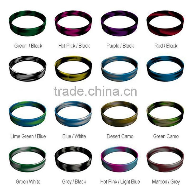 Custom braided silicone bracelets for sale