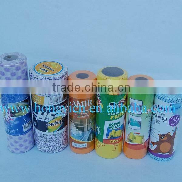 Cleaning wiper rolls (viscose/polyester)