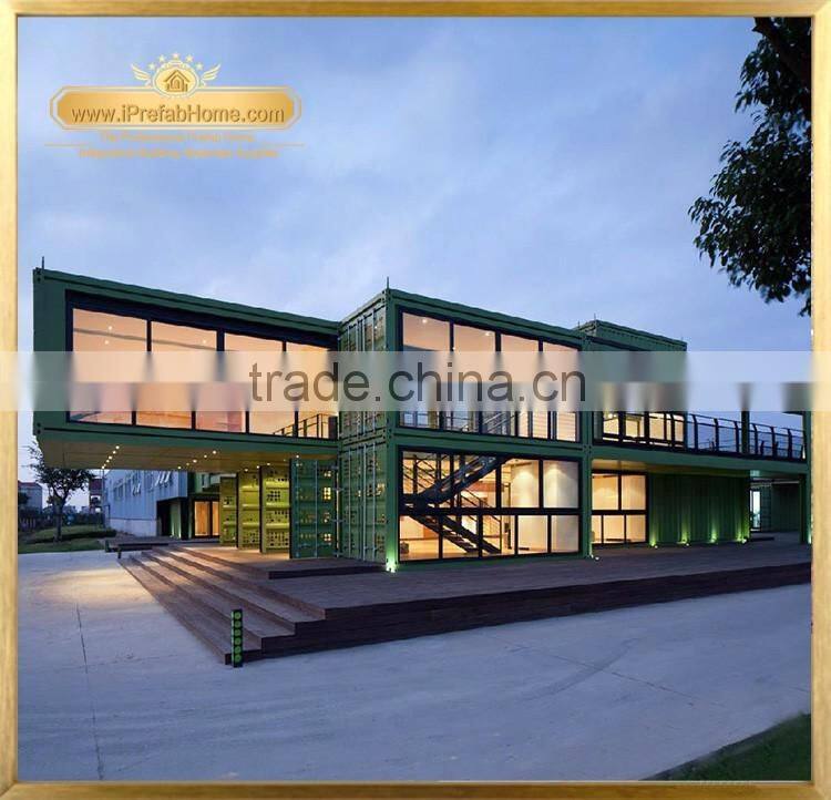 iPrefab-LPOBS-M2 Hot Design Artistic creative wonderful prefabricated steel structure business office building