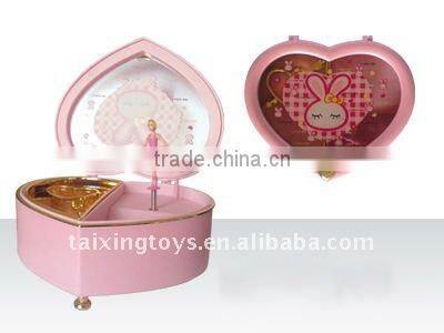 Kids music box with swan lake girl ,jewellery box