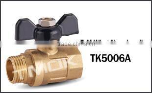 TMOK 1/2'' Multi-function Brass Ball Valve of manifold for pipe connection with pressure gauge ,T handle with strainer