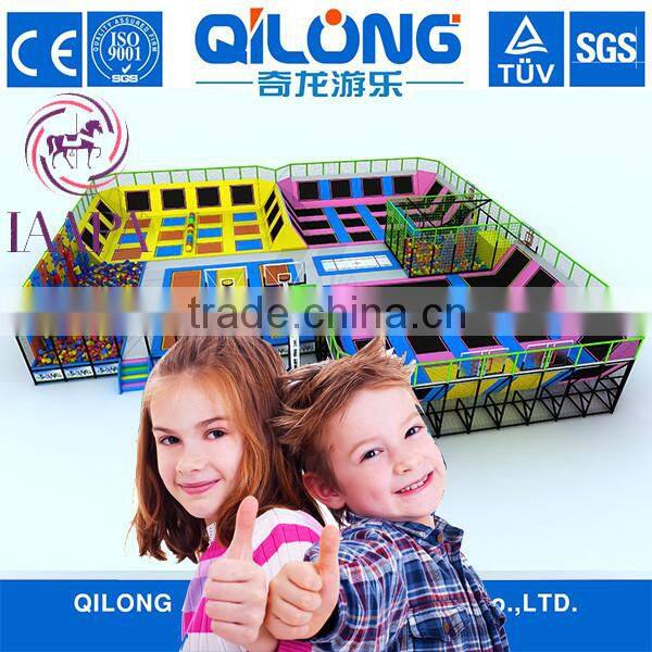 2016 hot selling Large Size Indoor Bungee Trampoline