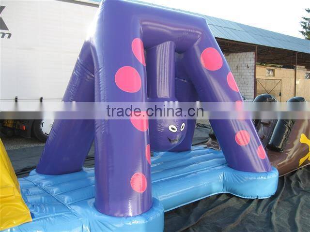 inflatable water pool obstacle course for sports game
