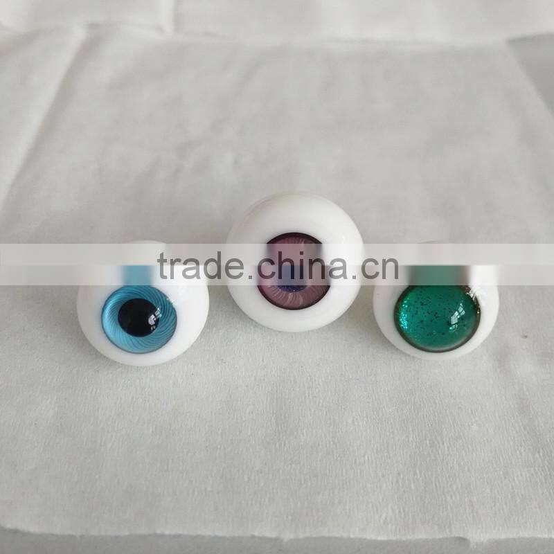 clear solid glass eye for dolls toys