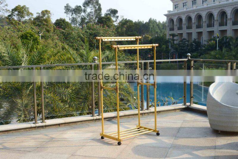 X shape stock folded steel garment rack laundry cloth hanger