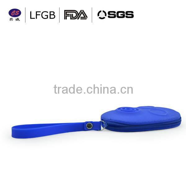 promotion new design novelty zipper silicone coin purse / silicone women bags