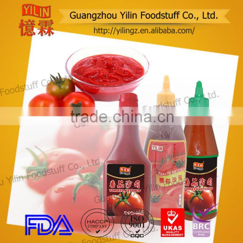 High quality 310g squeeze bottle pack italian tomato sauce