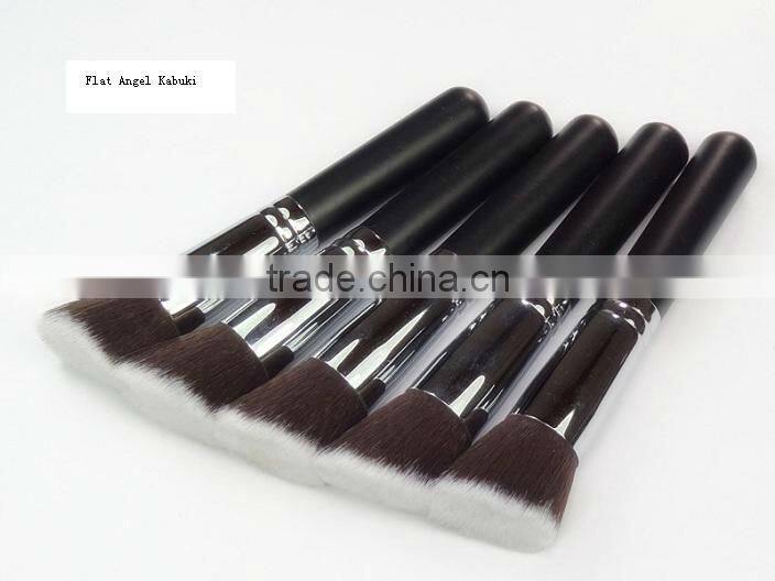 flat top kabuki brush, nylon flat makeup powder brush