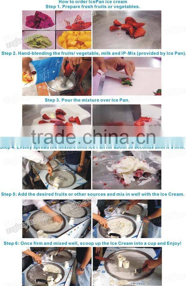 Fried Ice Cream Machine/Rolled Ice Cream Machine/Fry Ice Cream Machine