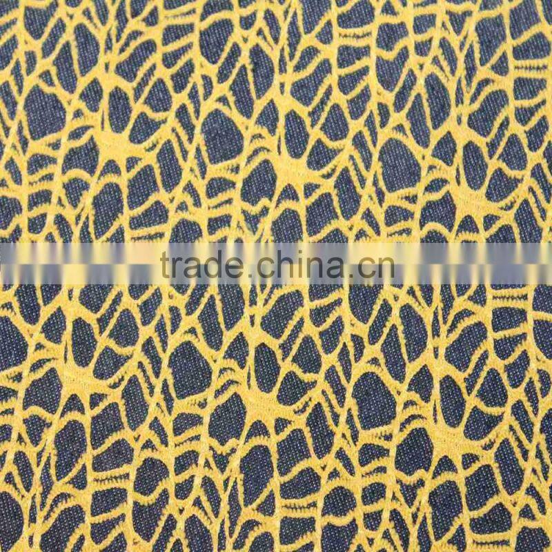 denim jean cotton fabric for jean bag shoe material