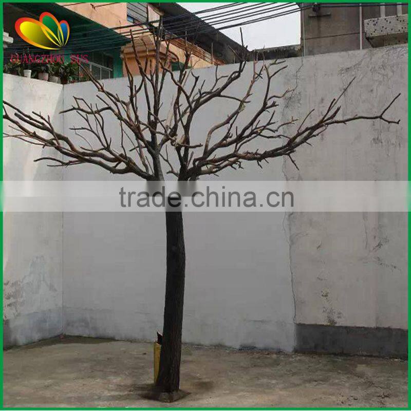 factory supply artificial tree trunk no leaves fiberglass artificial trunk decor artificial trunk