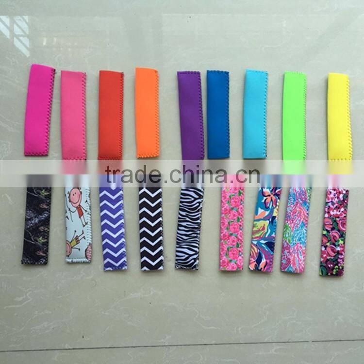 Factory directly sale neoprene popsicle ice sleeves freezer popsicle holders