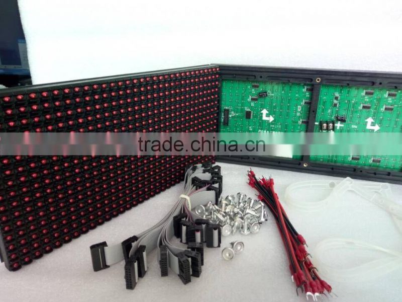 P 10 single color red module,outdoor red yellow blue green white moudule,p10 red led display module
