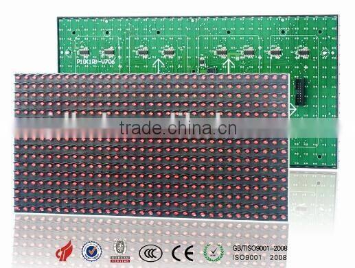 text moving semi-outdoor P10 red led pantalla manufacturer