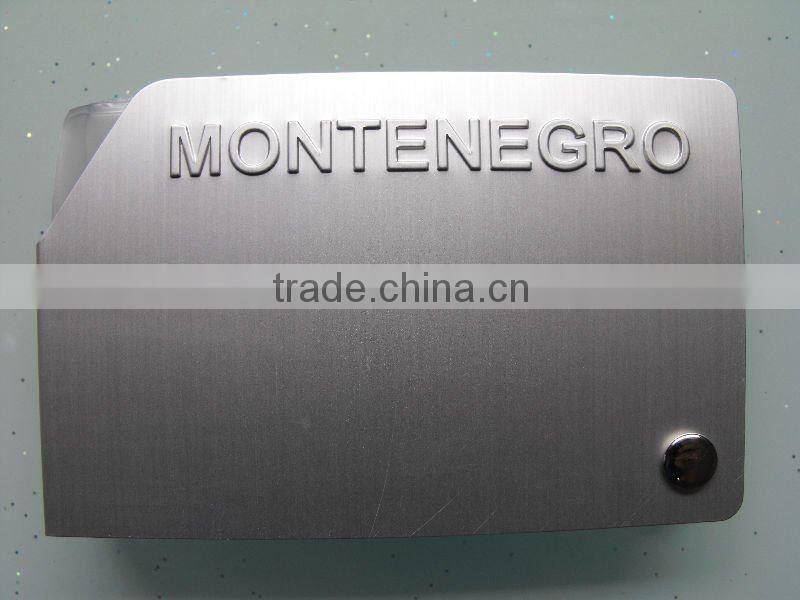 aluminum and pvc business name card holder