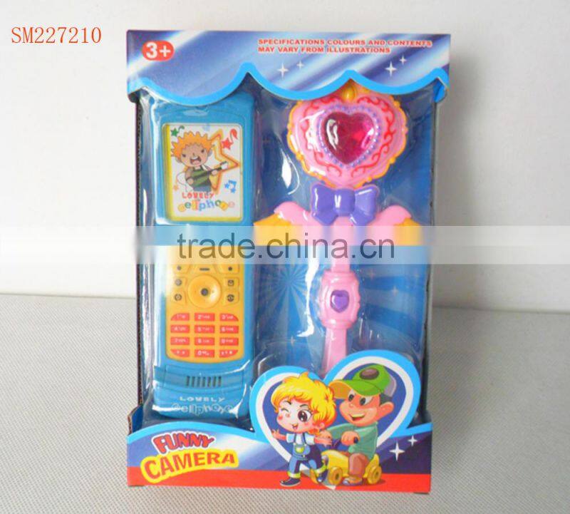 Lovely plastic mobile phone toy for kids