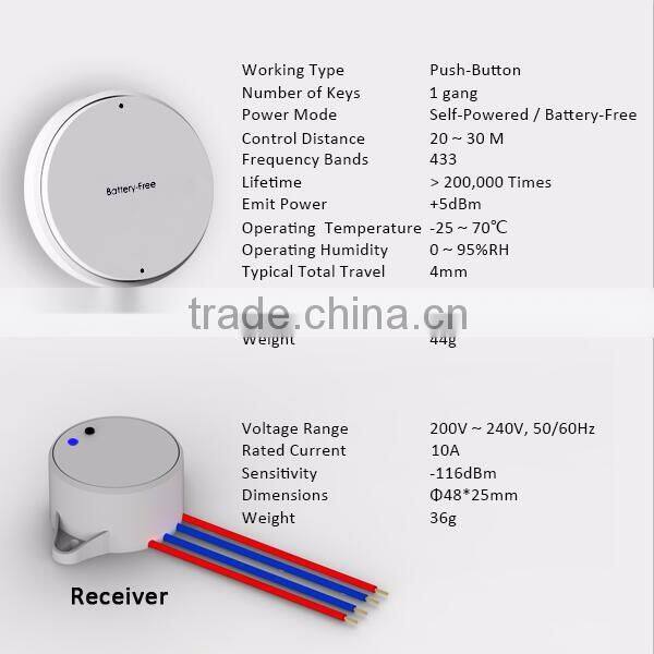 China supplier remote double wall light switch