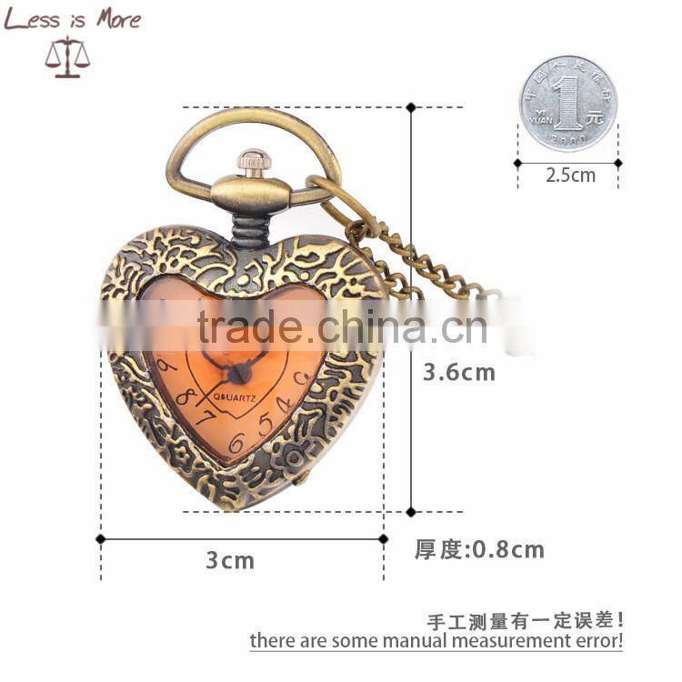 heart shape pocket watch necklace antique heart pendant