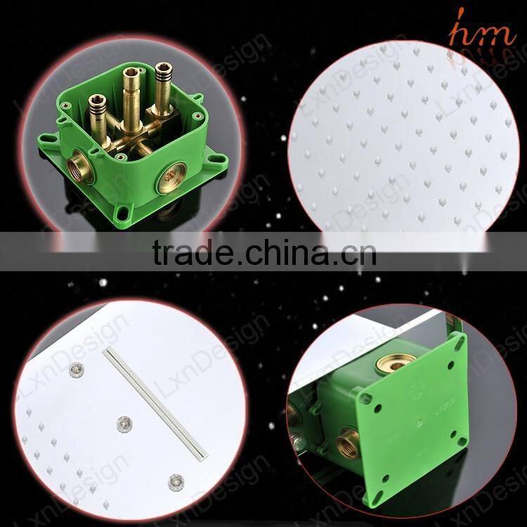 factory wholesale bath shower accessory 2 function raindrop shower stainless steel hydro power square led shower lighting fixtur