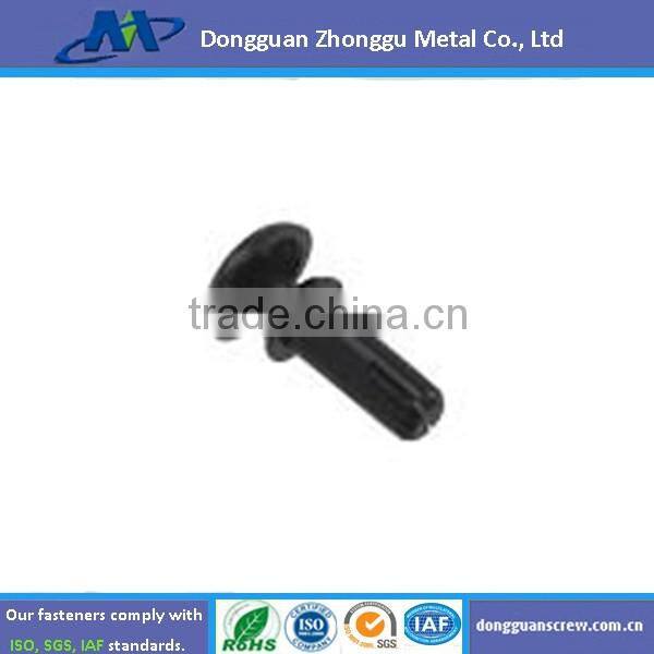 Aluminum round head straight knurled rivet