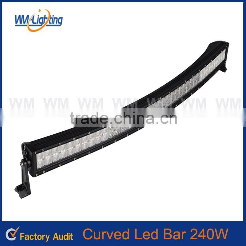 Hot sale Auto Electrical System 40" LED Offroad Light Bar 240w Curved Off Road Led Light Bar