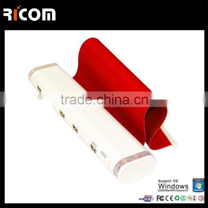 retractable mouse pad with usb hub--MP215