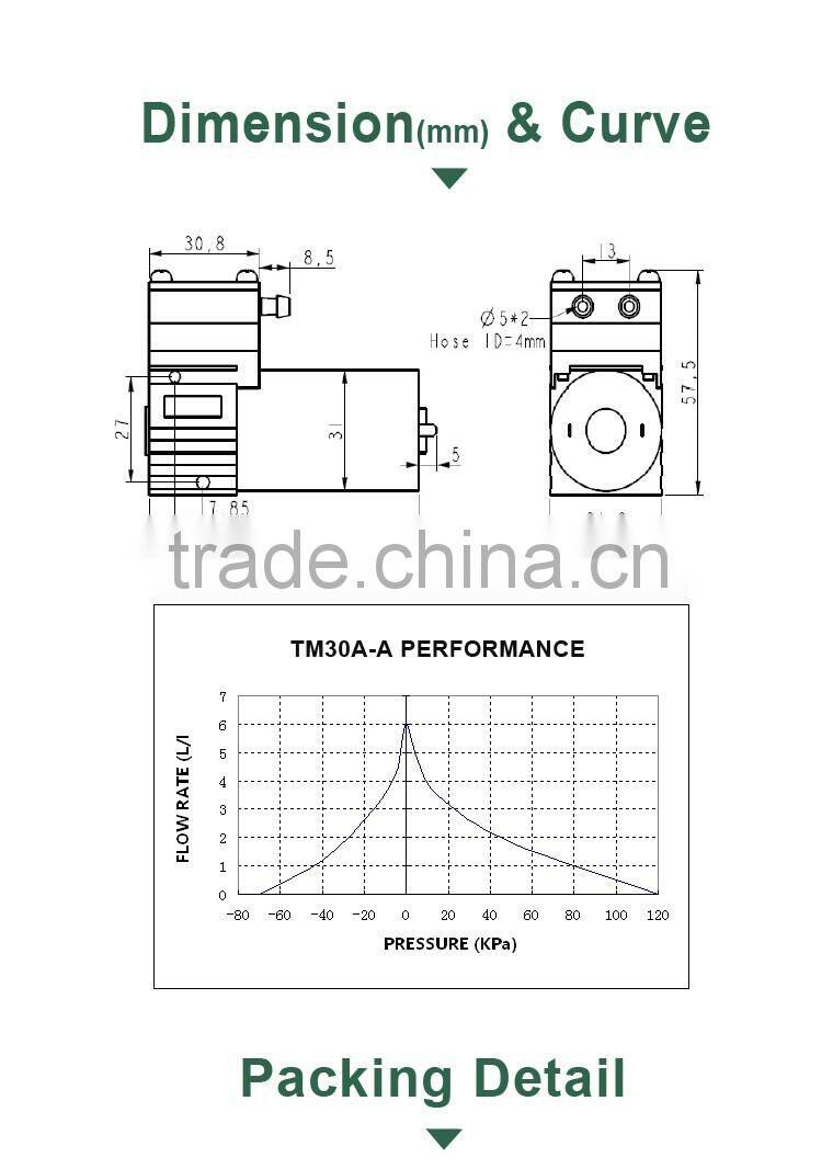 6v 12v 24v dc diaphragm Air Pump for autoclave sterilizer