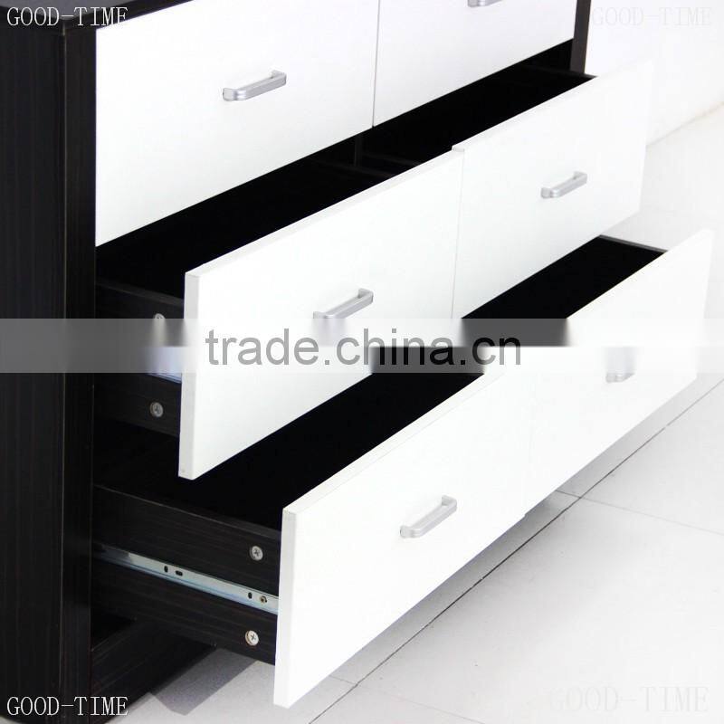 cheap particle board wooden grain melmained MDF Modern large simple Modern used chest of drawers designer