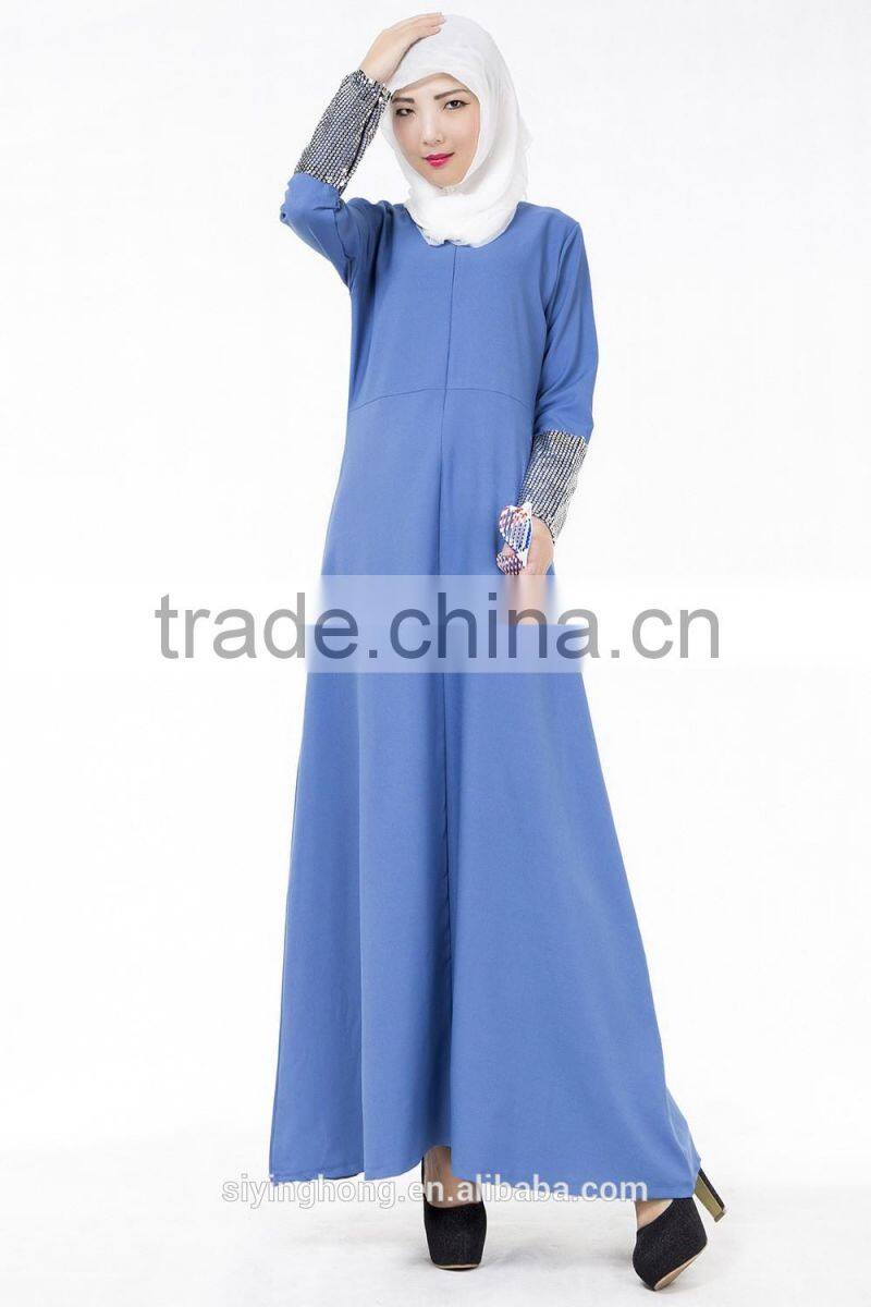 2016 new fashion turkish Islamic Clothing Wholesale Muslim Dress Abaya