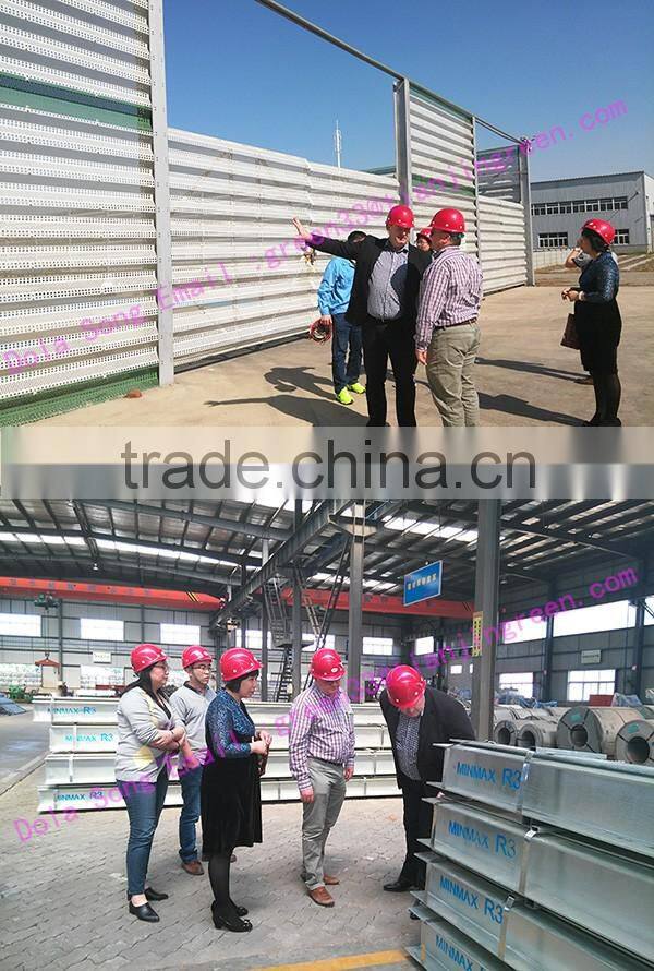 WF-DS045 hot-dip galvanized steel structure steel post for windbreak wall