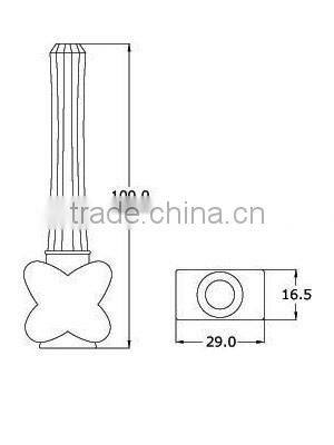 2016 Butterfly shape liquid eyeliner packaging