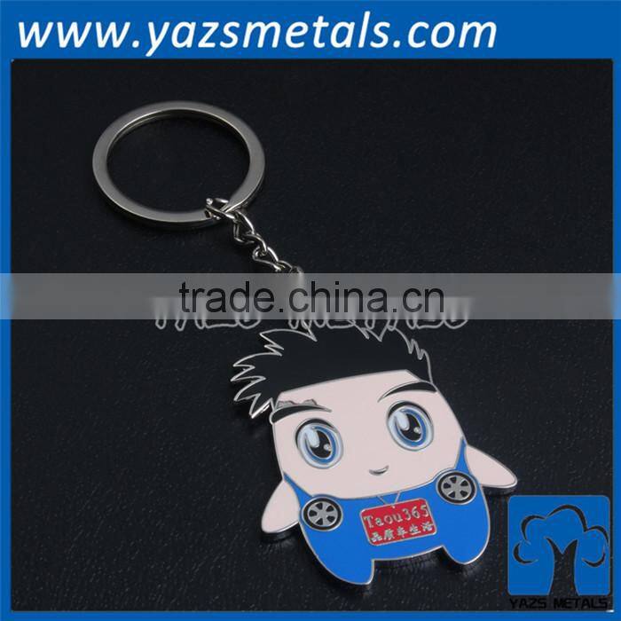 3D engrave custom metal key ring