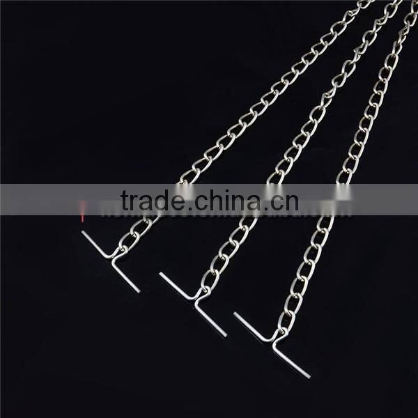 Silver Hanging Basket Chain Decorative Hanging Chain With S hook