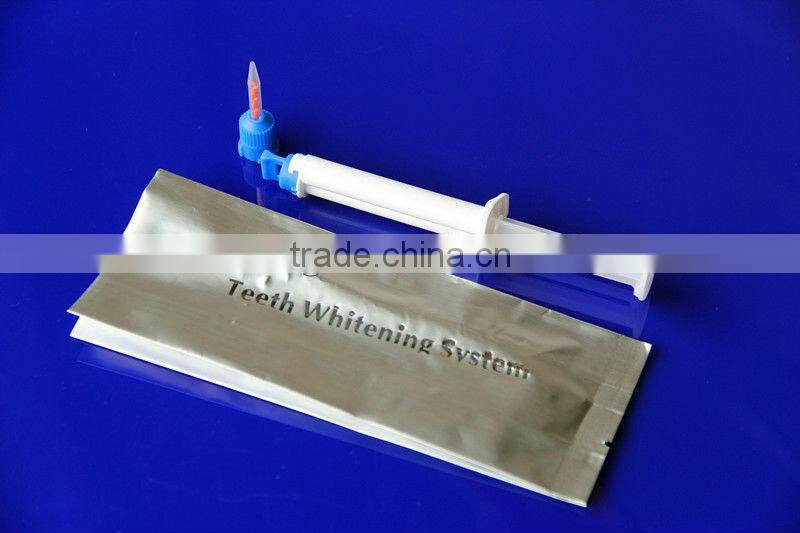 2016 the fashionable dual barrel syringe teeth whitening gel