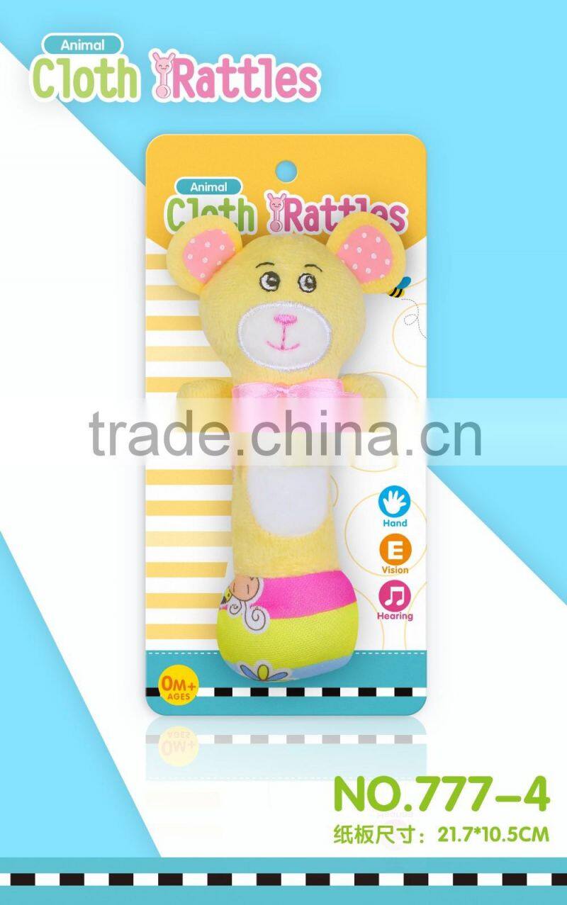 2016 sonajeros para bebes baby rattle toys for infant with CE/ROHS test reports