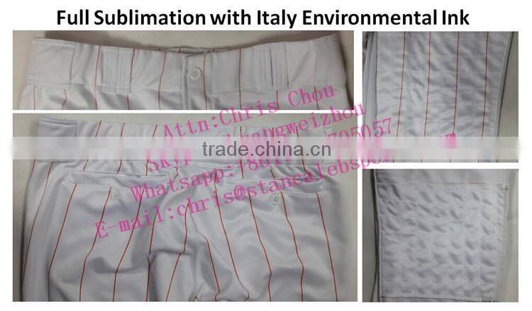 Stan Caleb Custom sublimation wholesale baseball pants