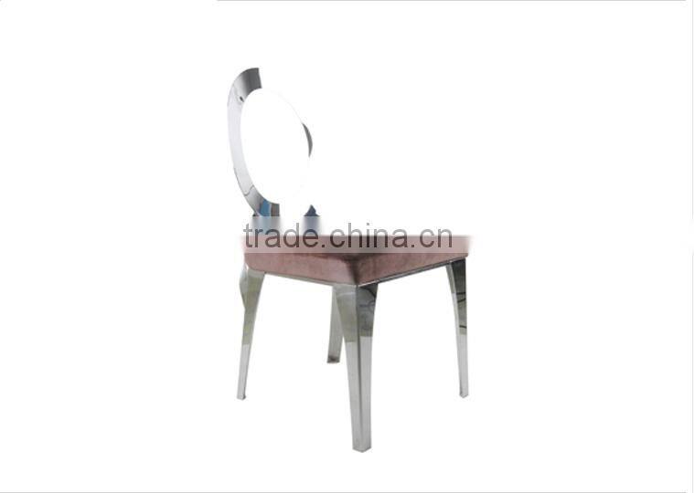 Fashion Hollow Out Stainless Steel Dining chair