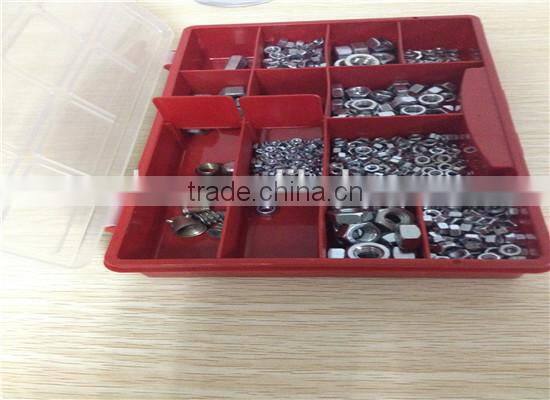 clear plastic storage box with compartment