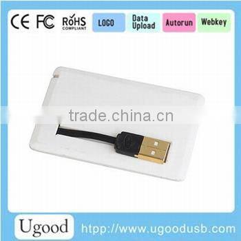 USB 2.0 Interface Type USB Stick,No Encryption Business card USB memory, Premium Gift slim credit 2.0 USB