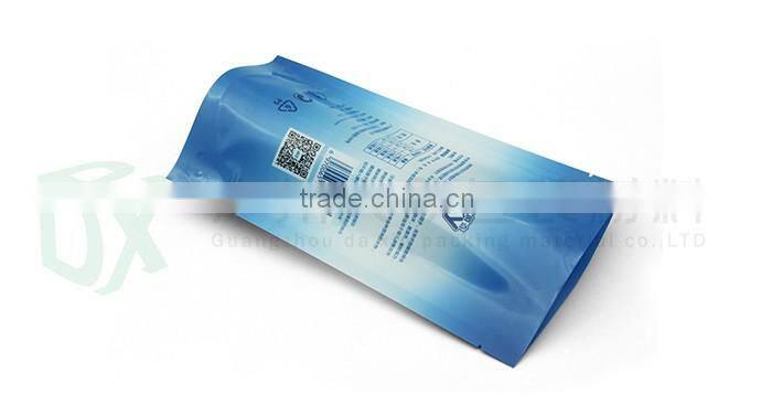 stand up zip lock top bag liquid bag bottom gusset plastic package bag