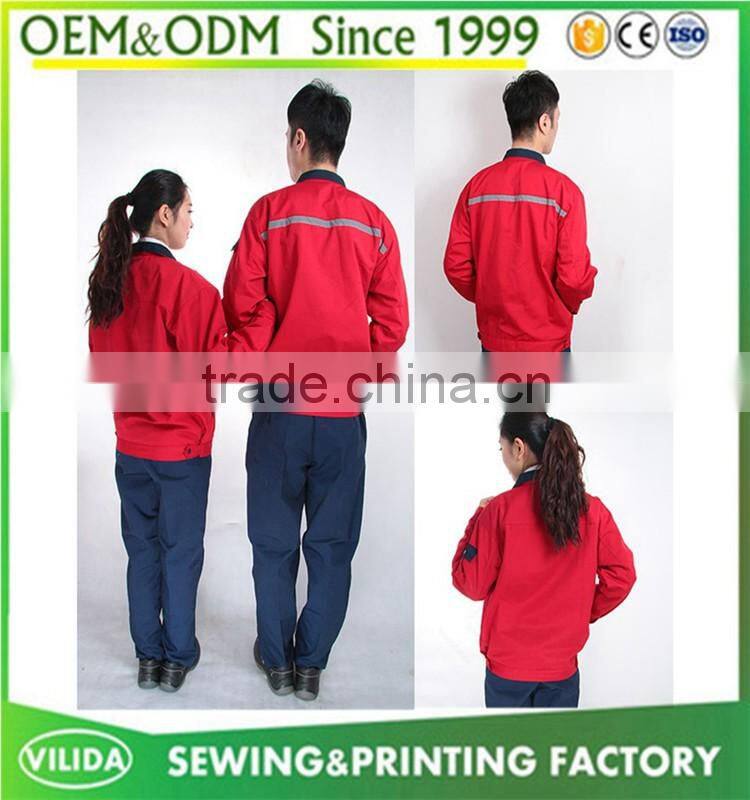 Good quality industrial working safety uniform security safety worker uniform customized