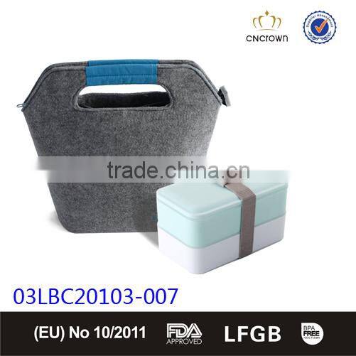 Reusable food pouch with 2-Layer Food Containers